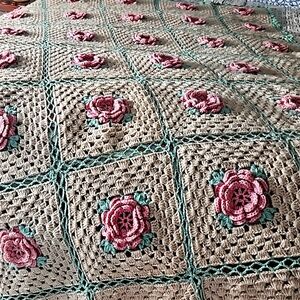 Handmade crochet blanket